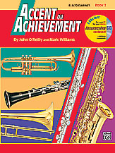 Accent on Achievement, Book 2 Alto Clarinet band method book cover